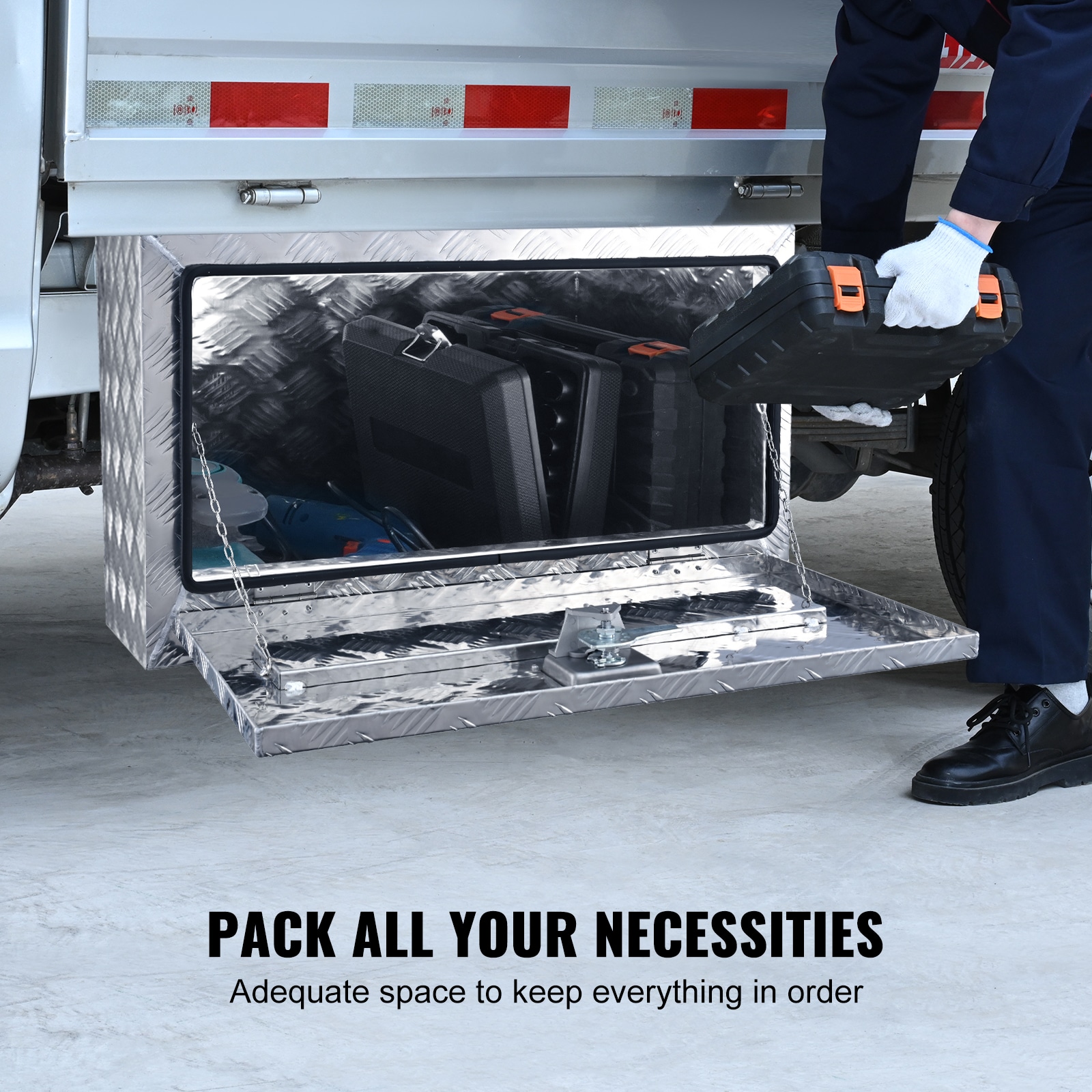 Heavy Duty Aluminium Truck Tool Box With Lock For Pickup And Trailer_voghion.com